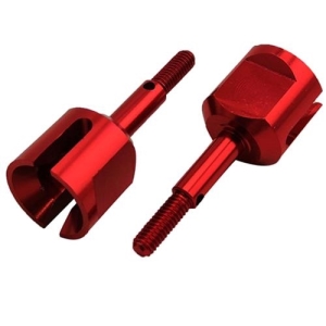 DTOR01014A (타미야 옵션파트 TT01 / TT02) Aluminum Drive Shaft - Long for TT01/ TT01E #TT-022BU (Red Color)