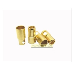 TOP78416GD 6.0mm GOLD connector / 2pr (2 male 2 female)