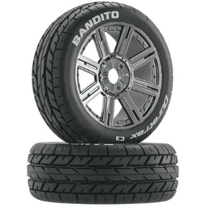 Bandito Buggy Tire C3 Mounted Spoke Black/Chrm