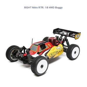 [입문용 엔진버기] LOS04010  8IGHT Nitro RTR: 1/8 4WD Buggy