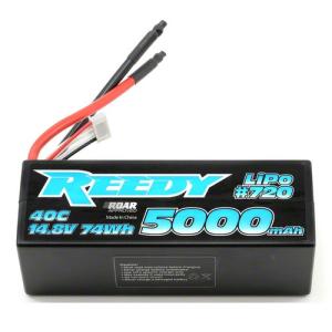 AAK720 Reedy 4S Hardcase 1/8 Scale Li-Poly Battery 40C (14.8V/5000mAh)
