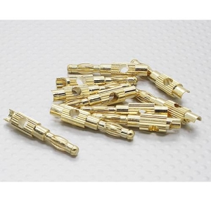 258000085 4mm Gold Plated Banana Plug (10pc)