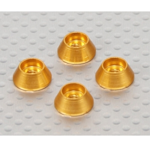 017000125 Alloy cone Washer (Gold) - 4pcs/bag