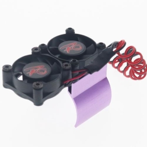 DTEF03003D 36mm Alu RC Car Double Motor Cooling Fan with Heatsink