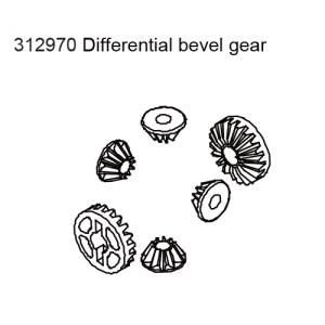 312970 differential bevel gear set