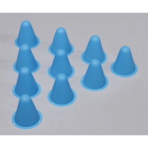 Plastic Racing Cones for R/C Car Track or Drift Course - Blue (10pcs/bag)