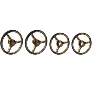 AM-171008 Alu Set-Up Wheel For 1/8 On-Road Cars Black Golden (4)