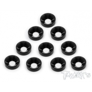 TA-002BK Aluminum M4 Countersink Washer (Black) (#TA-002BK)