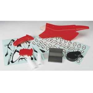 DTXC4350 Body &amp; Decal Set Red DX450 Motorcycle