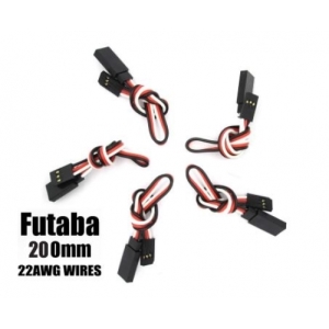 EA-005-5 Futaba Extension with 22 AWG heavy wires 200mm 5pcs
