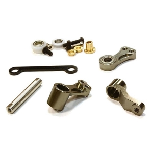 C26366GUN  Billet Machined Steering Bell Crank for Tamiya Scale Off-Road CC01 (Gun)