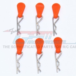 BCM005-OR Body Clips + Silicone Mount for 1/5 to 1/8 Models