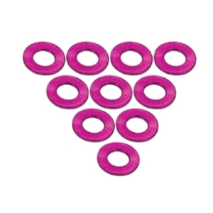 3RAC-WF310/5/PK  Aluminium M3 Flat Washer M3 x 5 x 1mm (10 Pcs) - Pink