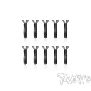 TSS-2610C 2.6 x 10mm 64 Titanium Hex. Countersink Screw 10pcs.