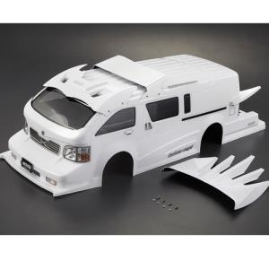 48408  1/10 Touring Car Finished Body FURIOUS ANGEL White (Printed) Light buckets assembled