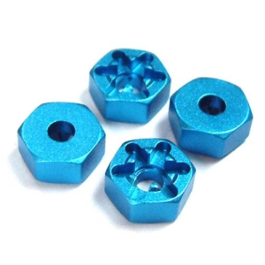 WA-004BU  Aluminum Wheel Adapter Set (BU) For All Tamiya 1/10 Car - 타미야공용 메탈휠허브