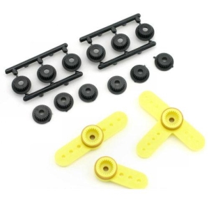 HN312 Yellow Heavy Duty Nylon Servo Horn Set (All Brands)