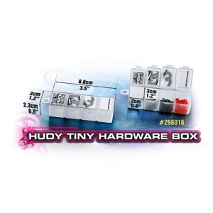 298016 HUDY Tiny Hardware Box - 4-Compartments