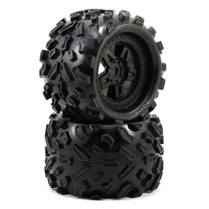 #1103-13  40 Series Big Joe Tire w/Tech 5 Monster Truck Wheel (Black) (2) 빅죠타이어