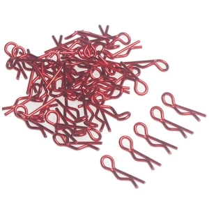 YA-0325RD Yeah Racing RC Body Clip For 1/8 1/10 1/12 50pcs Laser Red