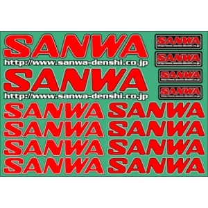 020725 SANWA DECAL-RED (107A90533A)