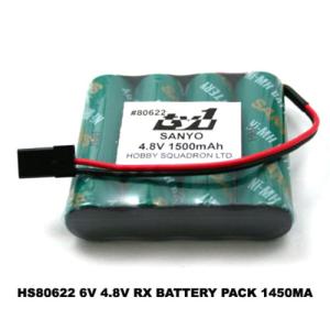 4.8V RX BATTERY PACK 1450MA