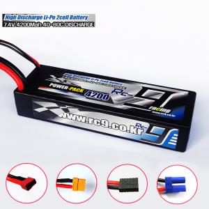 알씨구 배터리 리튬4200mAh 40-80C 7.4V(2S) RC9 BATTERY