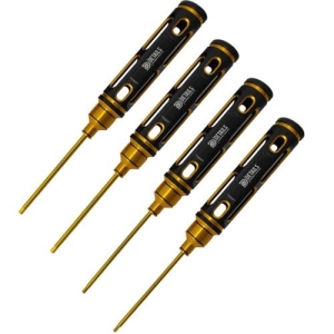 (티탄 팁) Allen Wrench Set - Black Gold Big Handle 4pcs (Hex 1.5, 2.0, 2.5, 3.0mm)