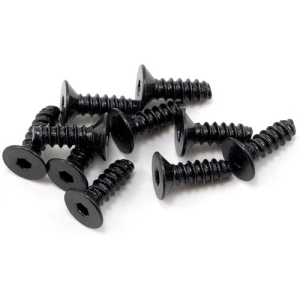 AXA0413 Axial 2.6x8mm Self Tapping Flat Head Screw (Black) (10)