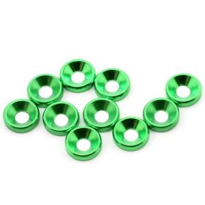 JQA029 M3 Countersunk Washer Set (10) (Green)