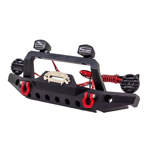 1:10 메탈 범퍼 Aluminum Alloy Front Bumper w/LED Light For SCX10 TRX4 트라이얼 악세서리