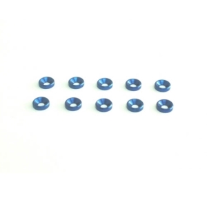 103336 Washer M3 conical alu Blue (10)