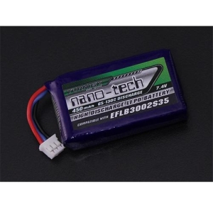 9210000079 Turnigy nano-tech 450mAh 2S 65-130C Lipo Pack (E-flite Blade 130X)