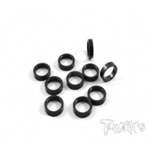 TA-050BK  Aluminum 6x8x2.0mm Shim 10pcs ( Black )