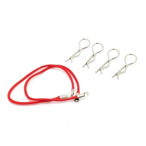 1/8 Rope Body Clips Red (2) 분실방지 바디핀