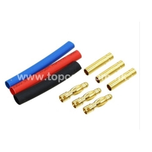 78570GD 4.0mm GOLD connector / 3pair (3 male 3 female)