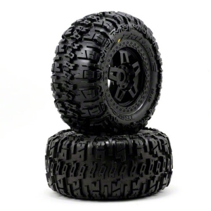 Pro-Line 40 Series Trencher Tire w/Tech 5 17mm Monster Truck Wheel (Black) (2)