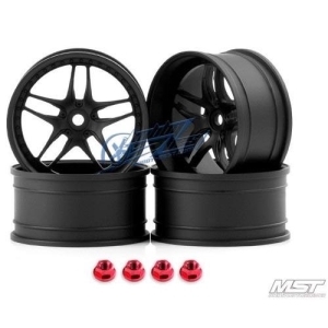 102061FBK MST Flat black FB RC 1/10 Drift Car Wheels offset 8 (4 PCS)