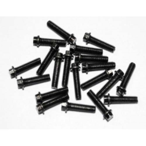 Z-S0381 Miniature Scale Hex Bolts (M2.5 x 10mm) (Black)