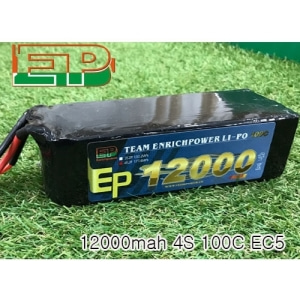 12000-4S-100C  EP파워 12000mah 14.8V 100C EC5 (1/5 KRATON 8S, OUTCAST 8S 에 사용가능)