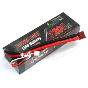 V2-PC-74720040 NEW POWER CORE Li-po Battery 7.4v 2S2P 7200mah 40c (하드케이스) 사이즈 : 138 x 47 x 25mm