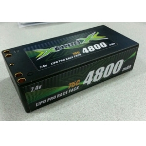 105115 Lipo Hard Case Shorty Battery Pro Race Pack 7.4V 75C 4800mah (숏티 배터리)