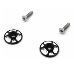 TO-190BK 1/8 Light Weight Aluminum Wing Washer 2 pcs. (Black)