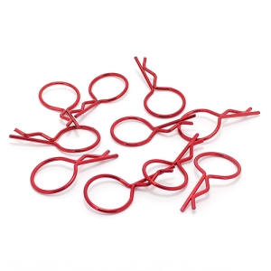 1/10 1/8 Ring Body Clips Red (10pcs) 바디핀