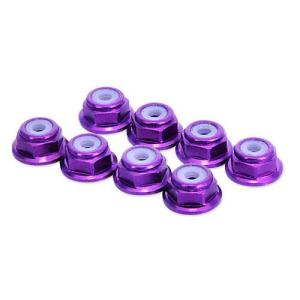 M2 Nuts With Flange - Purple