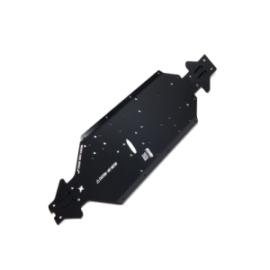 ARA320572 ALUMINUM CHASSIS CNC 7075 T6 SWB (BLACK) (1PC) for Senton/Outcast/Notorious/Typhon