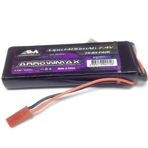 AM-700993 AM Lipo 1400mAh 7.4V TX/RX Pack GP