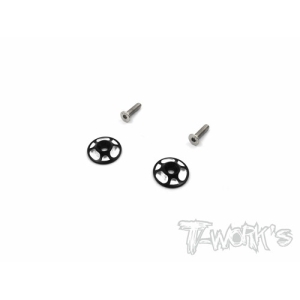 TO-190-B 1/8 Light Weight Aluminum Wing Washer 2 pcs. (Black)