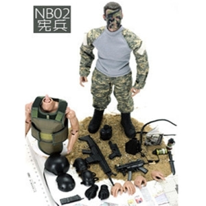 NB02 군인 운전수 #NB02 Rock Hobby 1/6 Willys Driver 30CM