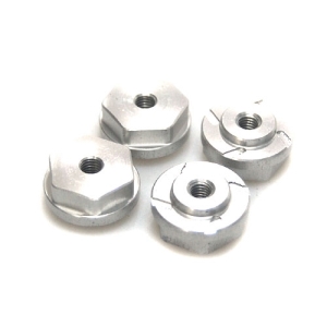 UP-Z680SV SAVAGE용 FLANGED LOCK NUT (SILVER / 4pcs)(=Z680)